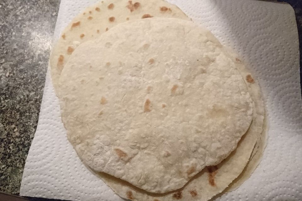 Tortillas aus Weizenmehl