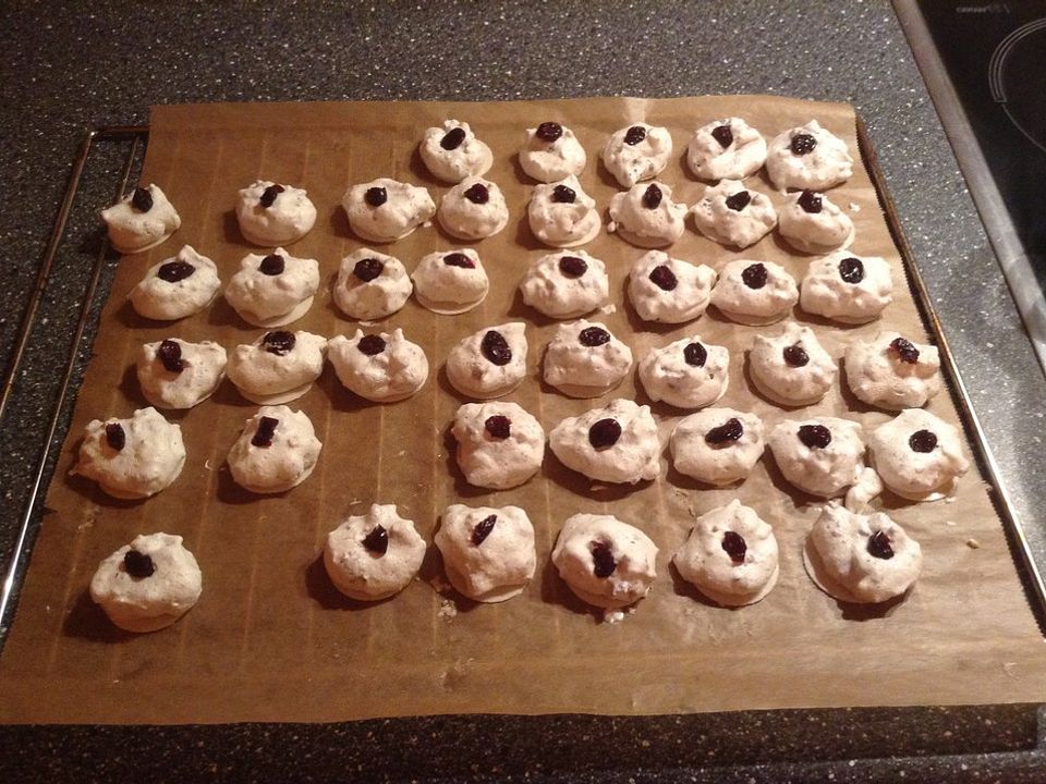 Cranberry-Ingwer-Makronen