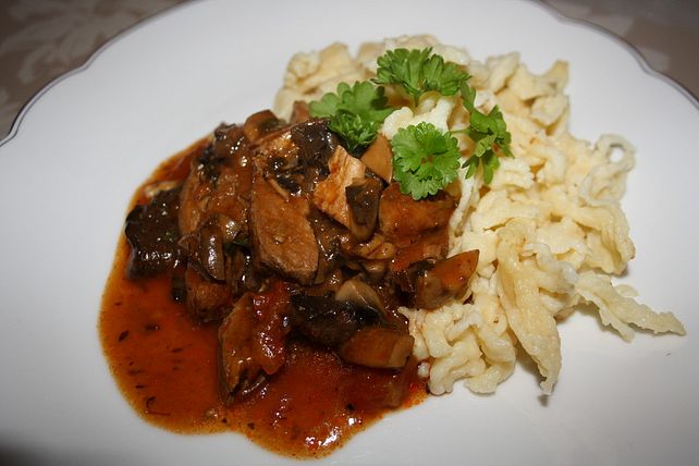 Kalbsragout Mit Steinpilzen Und Kräutern Von Happiness| Chefkoch