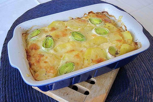 Kartoffel-Lauch-Gratin von jufritte| Chefkoch