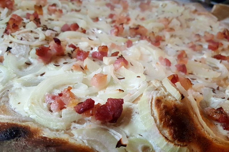 Flammkuchen schnell zubereitet