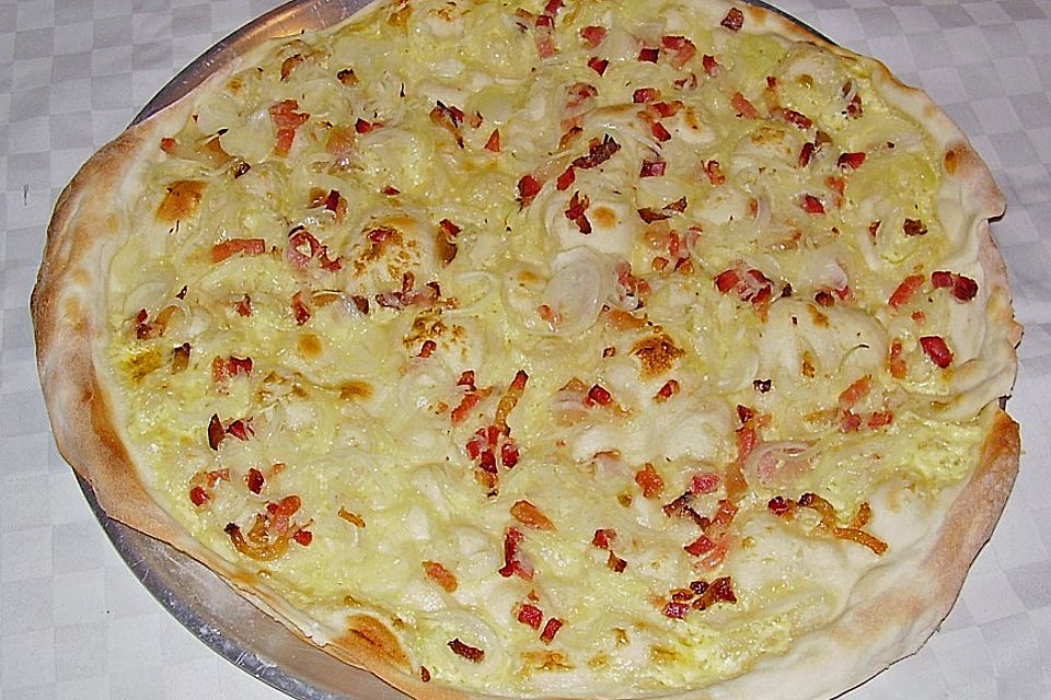 Flammkuchen schnell zubereitet