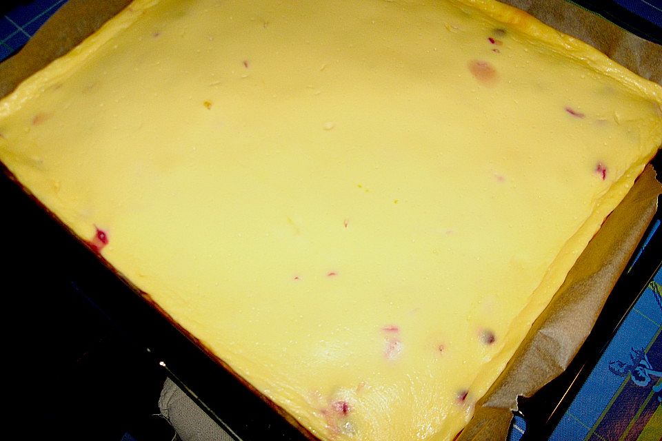 Käse - Kirsch - Kuchen vom Blech