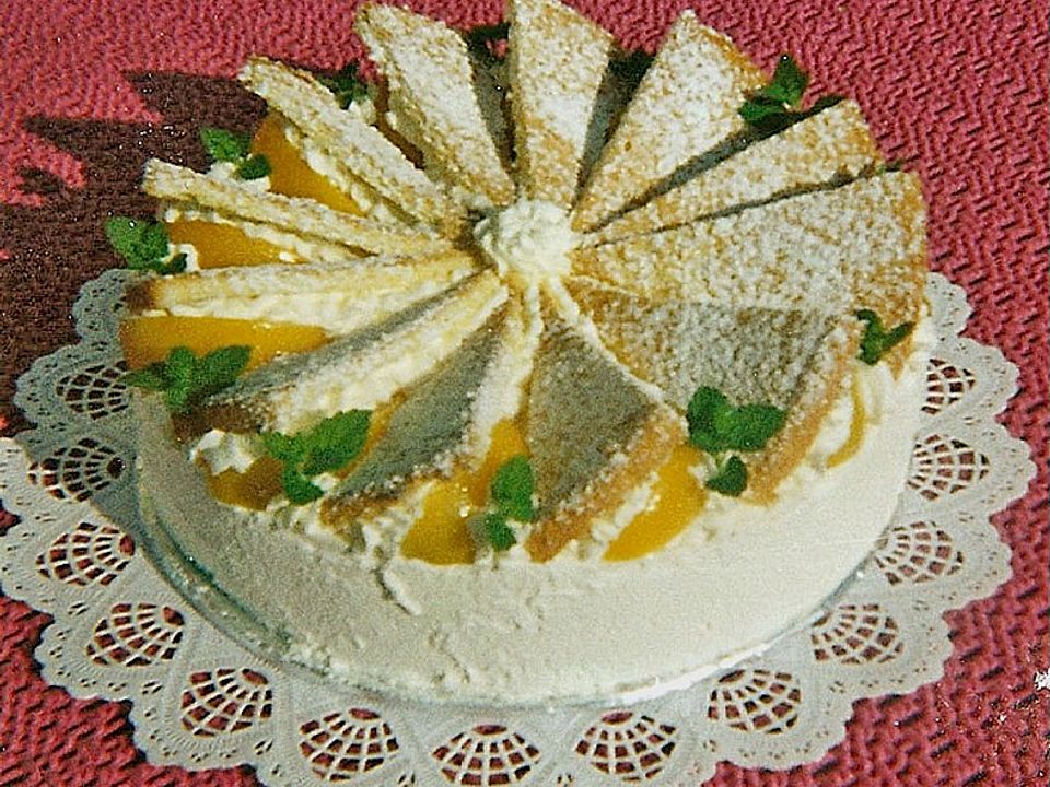 Torte mit Topfen und Pfirsichen von kabsi| Chefkoch