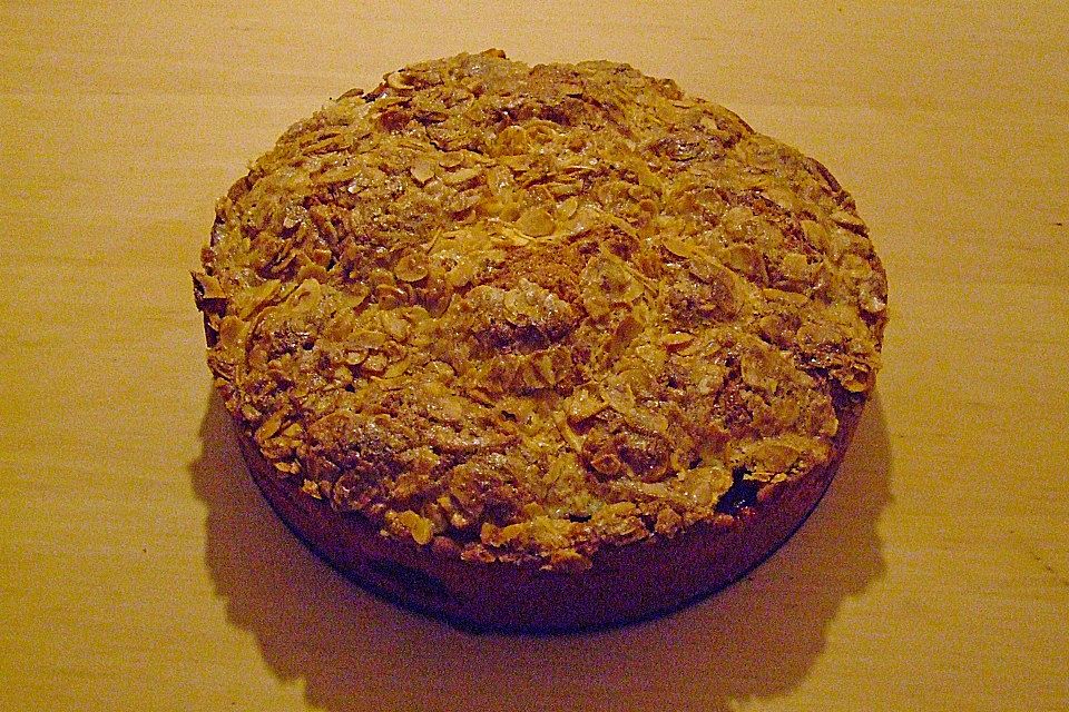 Mandel - Knusperkuchen mit  Zwetschgen