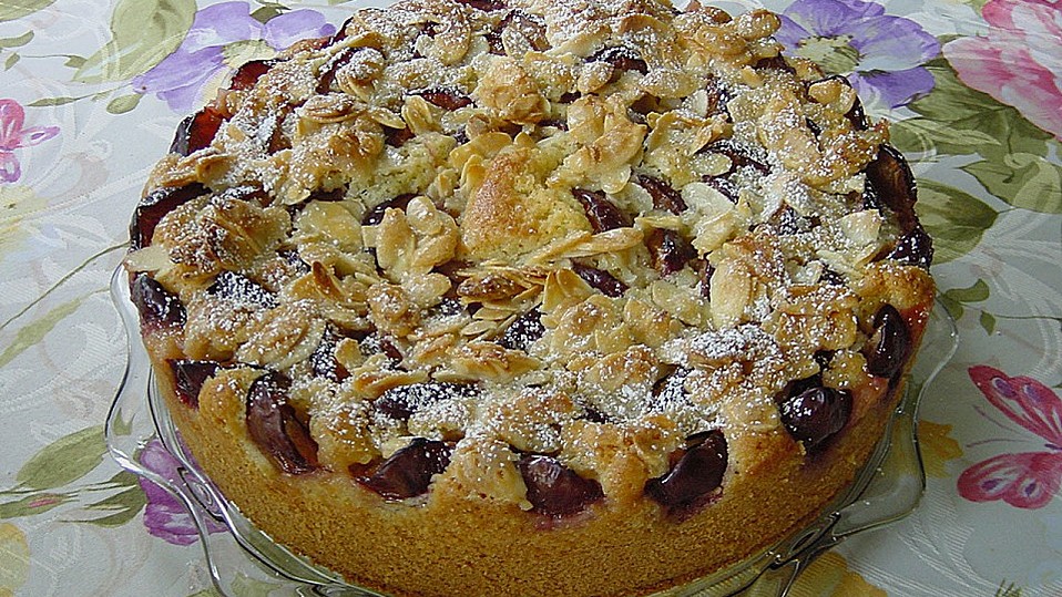Mandel - Knusperkuchen mit Zwetschgen von jasicost