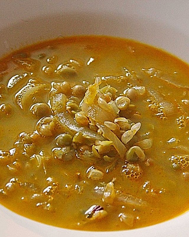Zwiebel - Erbsen - Suppe