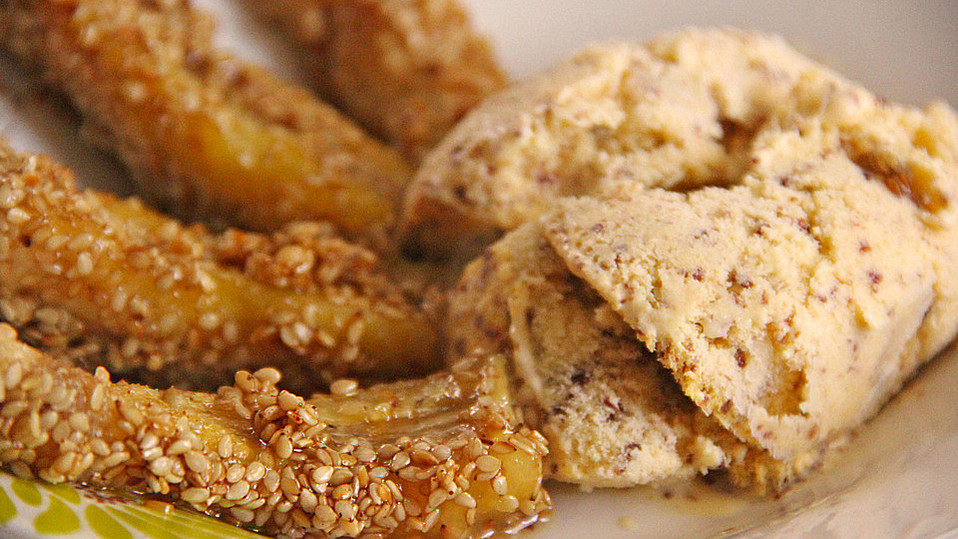 Gebackene Bananen mit Sesam von Fuzzi