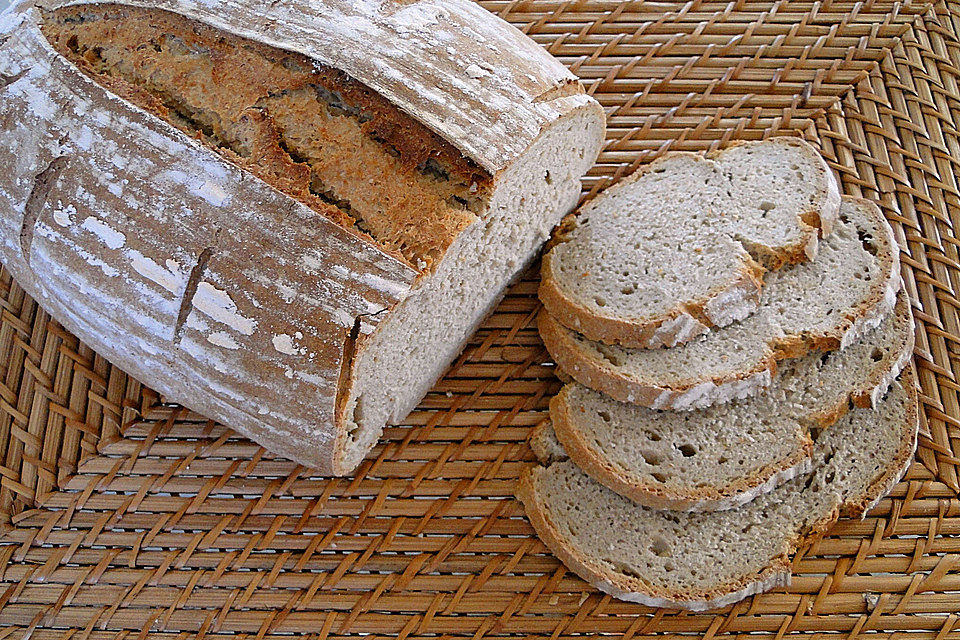 4 Kornbrot mit Hafer und Sauerteig