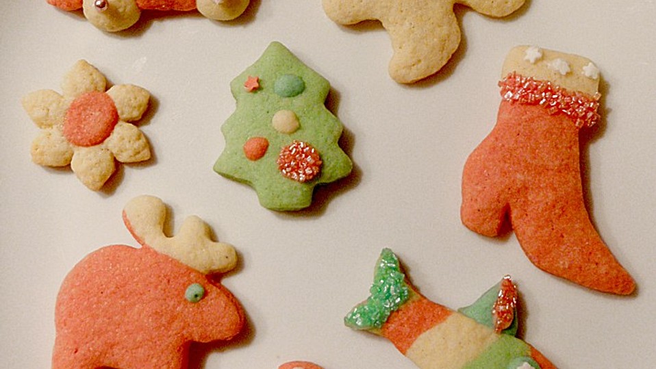 Bunte Butterplätzchen