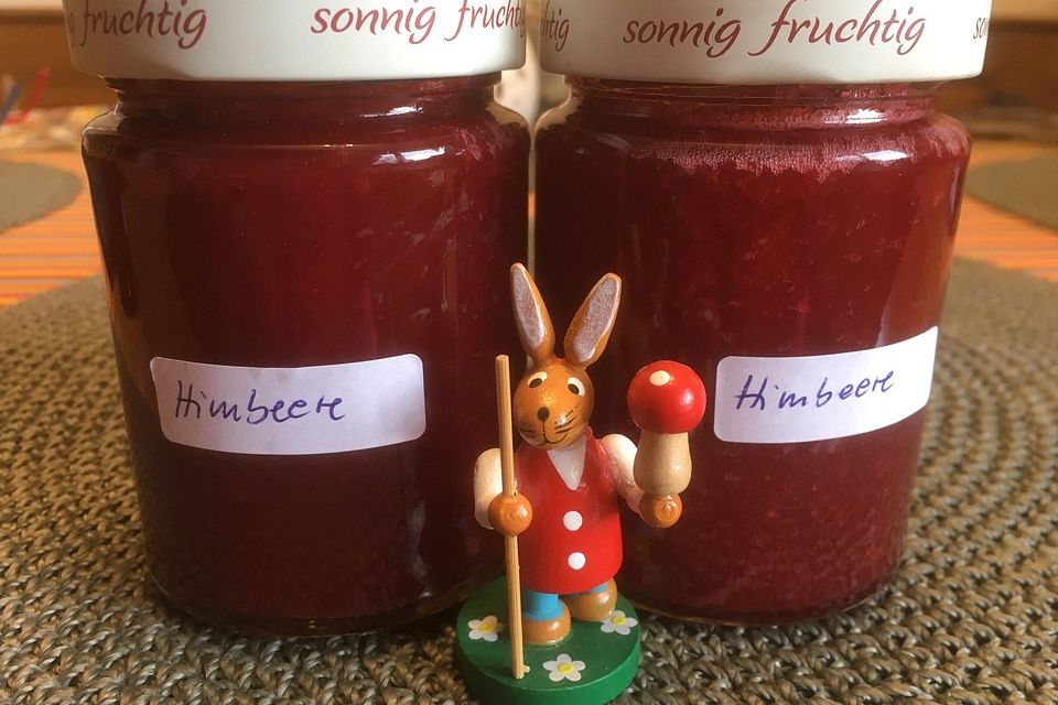 Himbeermarmelade mit Geist