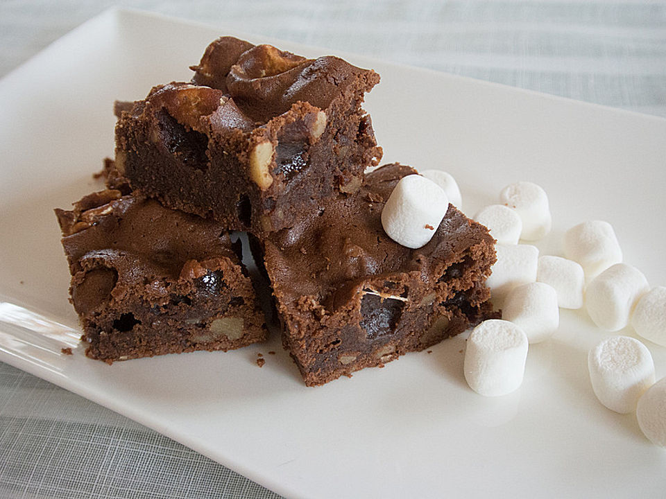 Marshmallow Nougat Brownies von ChocolateChip Chefkoch