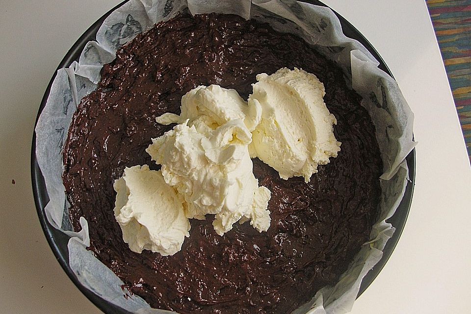 Oreo Brownies with Cream Cheese Swirls