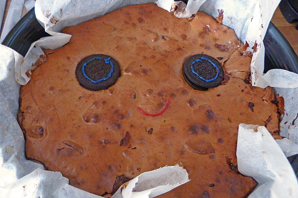 Oreo Brownies with Cream Cheese Swirls