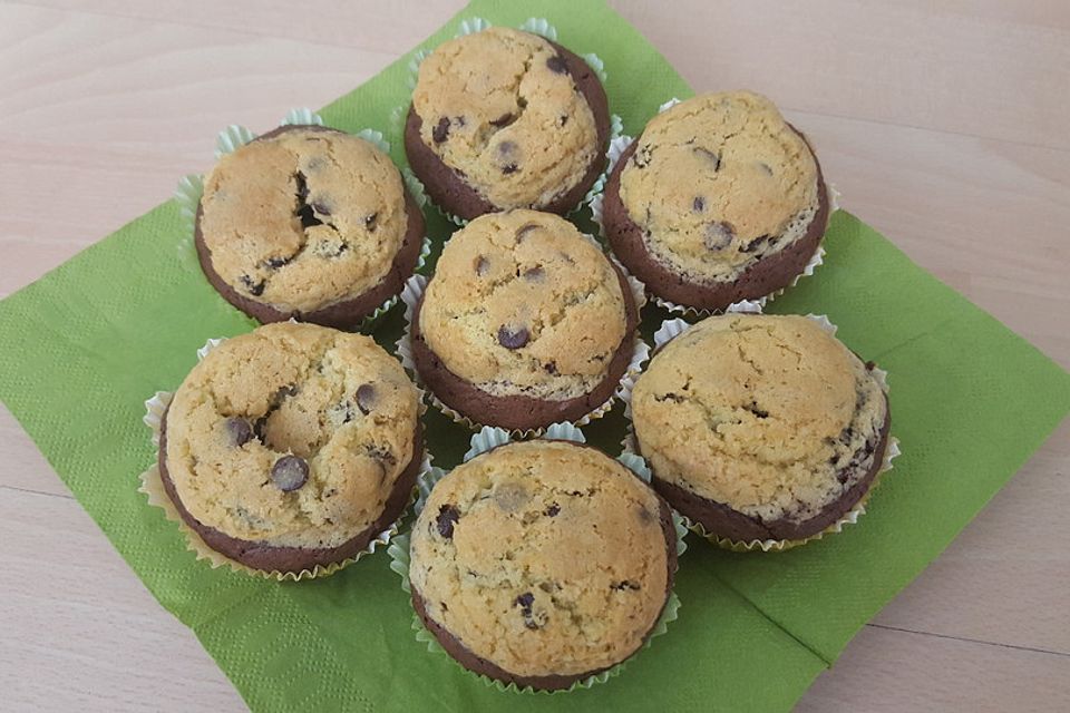 Cookie Dough Chocolate Chip Muffins