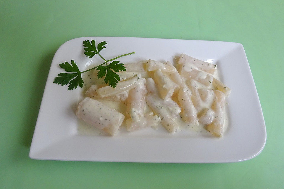 Schwarzwurzeln in Crème fraîche - Sauce