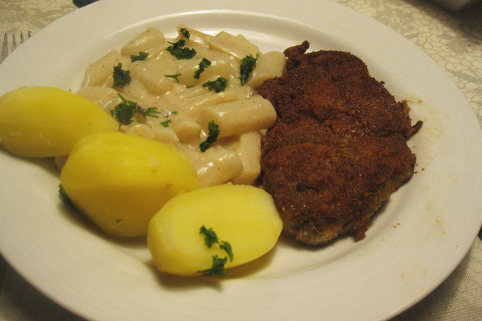 Schwarzwurzeln in Crème fraîche - Sauce