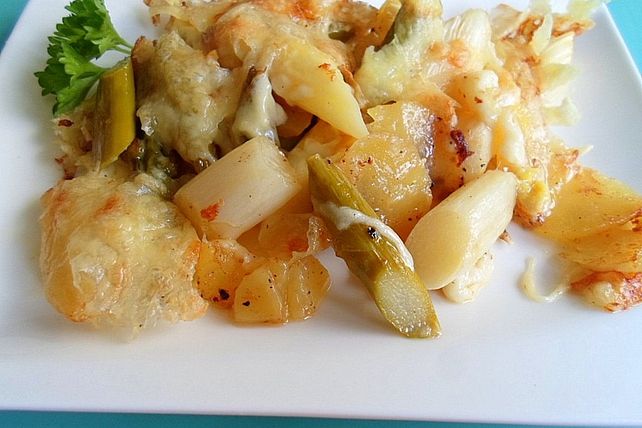 Spargel - Kartoffel - Gratin mit Thymian von beautifulmiracle| Chefkoch