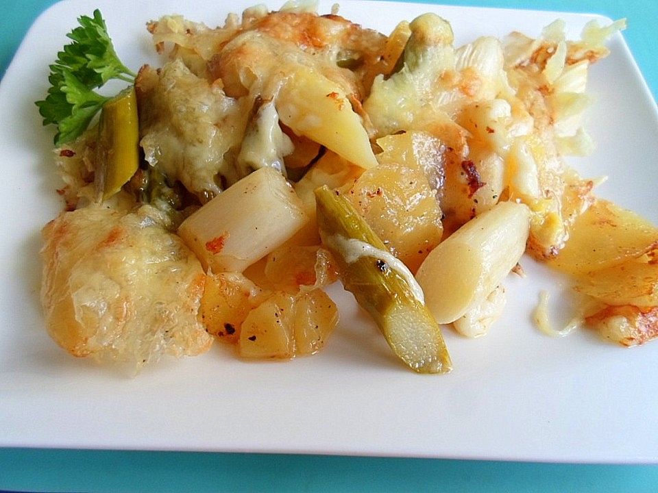 Spargel - Kartoffel - Gratin mit Thymian von beautifulmiracle| Chefkoch
