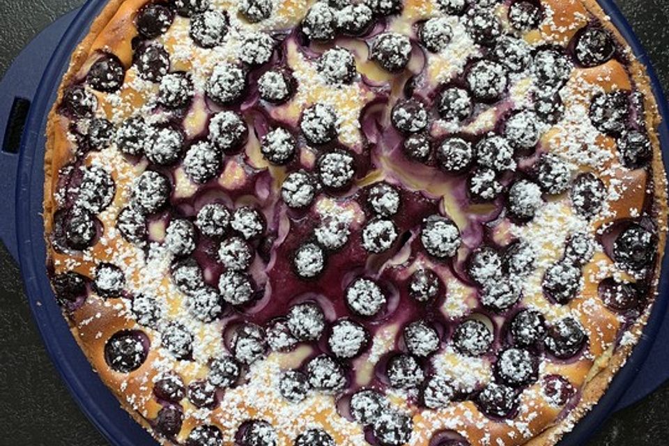 Käsekuchen mit Heidelbeeren von Sarah