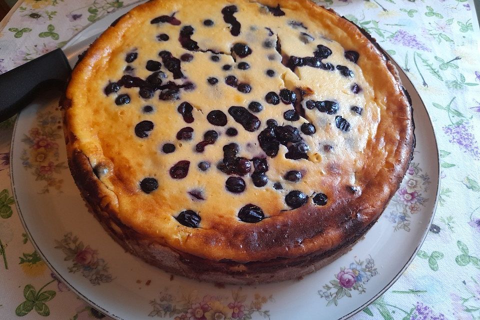 Käsekuchen mit Heidelbeeren von Sarah