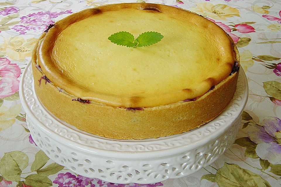 Käsekuchen mit Heidelbeeren von Sarah