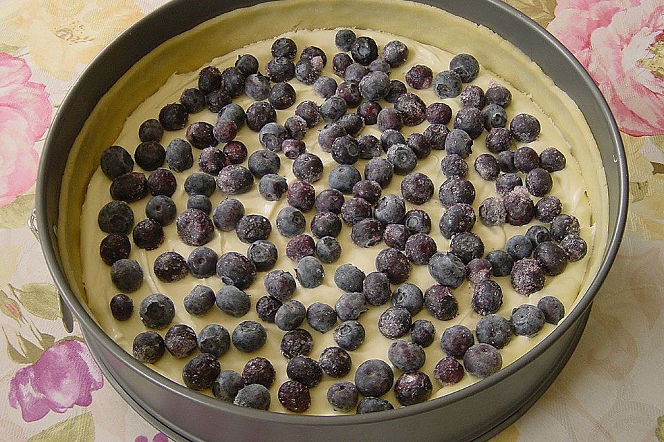 Käsekuchen mit Heidelbeeren von Sarah