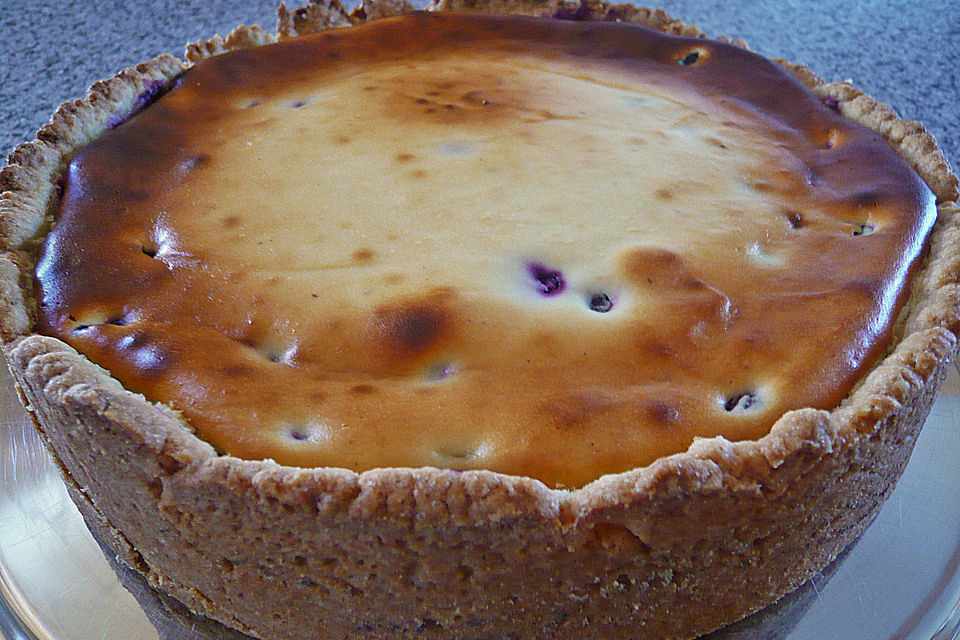 Käsekuchen mit Heidelbeeren von Sarah