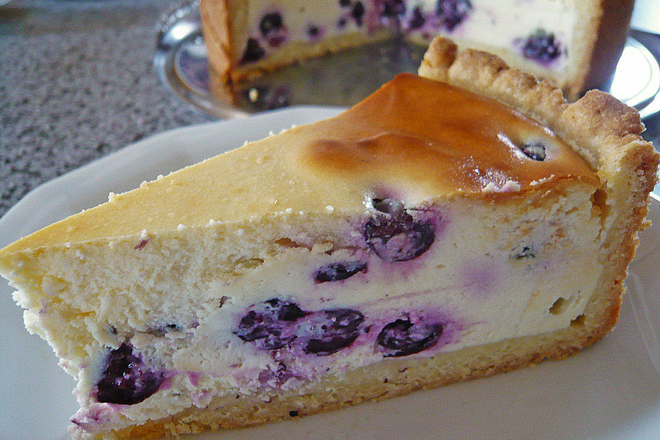 Käsekuchen mit Heidelbeeren von Sarah