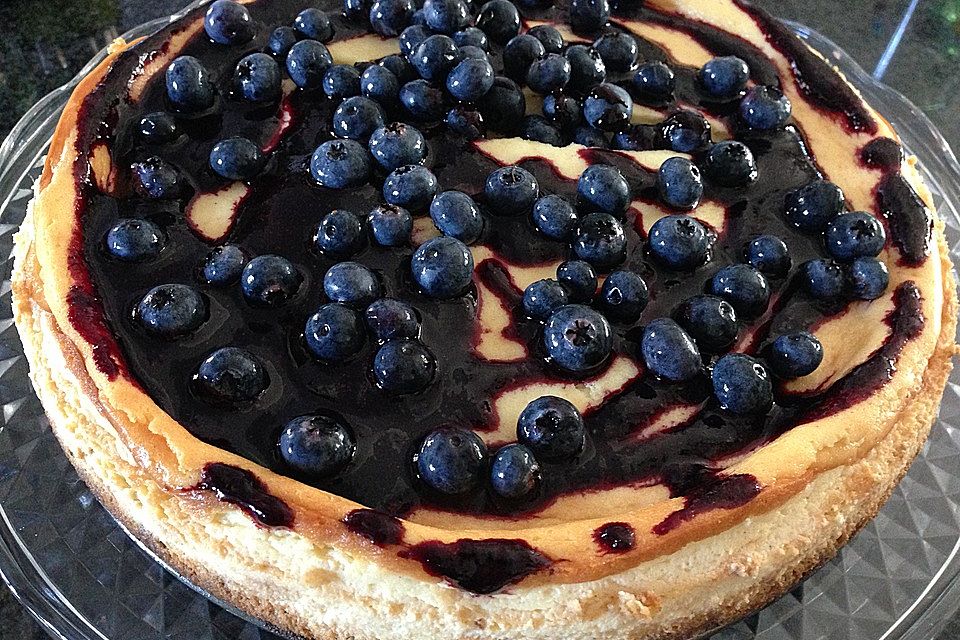 Käsekuchen mit Heidelbeeren von Sarah