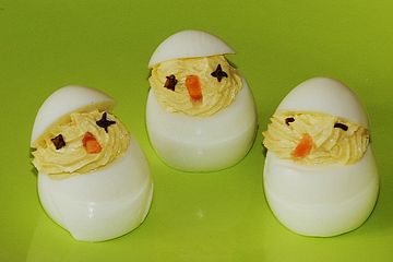 Gefüllte Eier mit Frischkäsefüllung