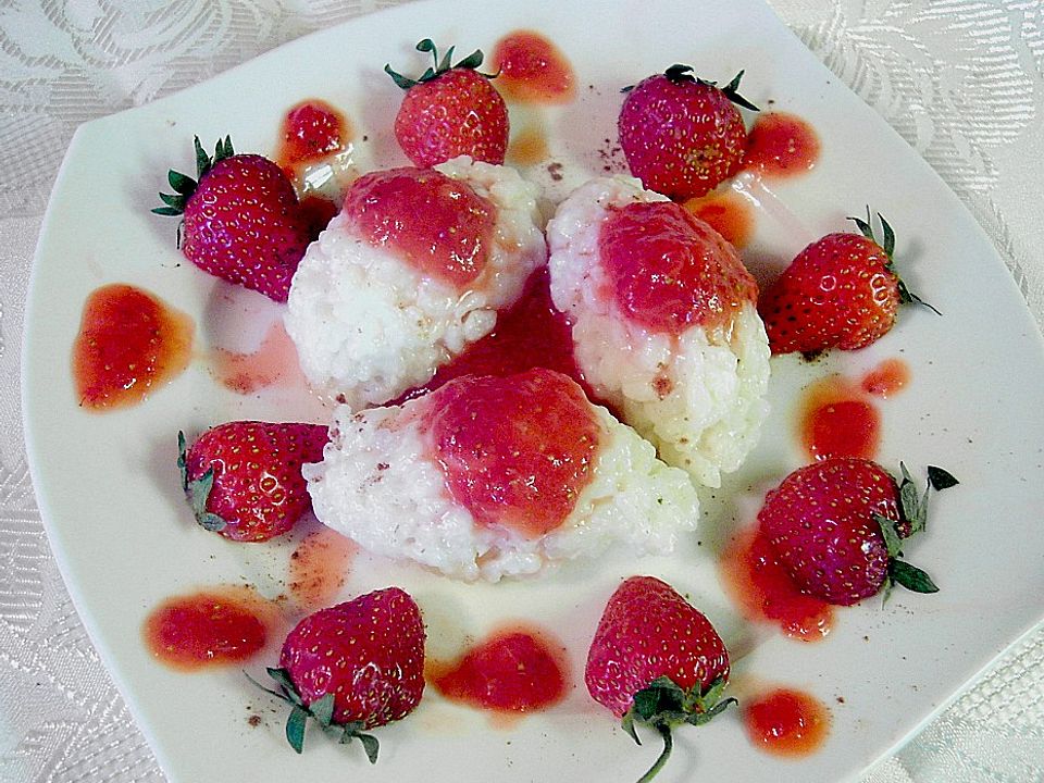 Sommerdessert mit Erdbeeren und Milchreis von FlowerBomb| Chefkoch