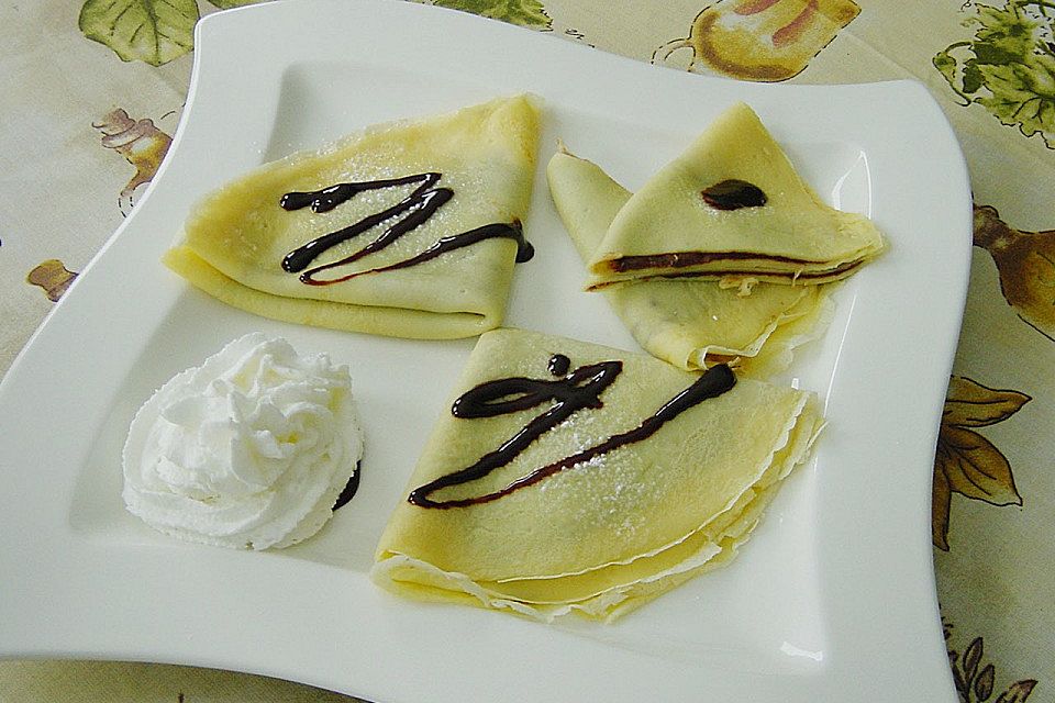 Crêpes mit Nuss - Nougat - Creme