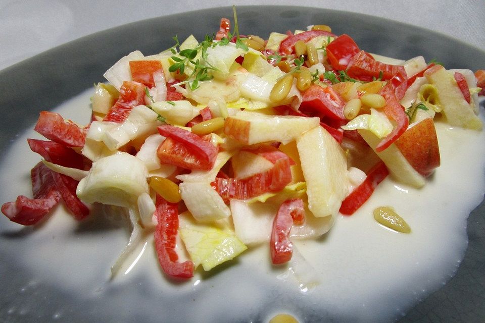 Paprika-Chicorée-Salat