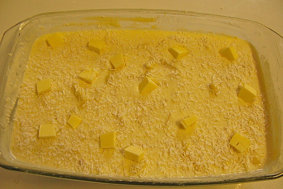 Kokos - Milchreisauflauf mit Ananas