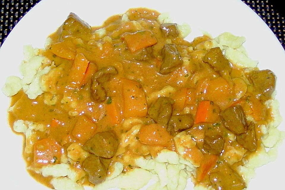 Gulasch mit Kürbis