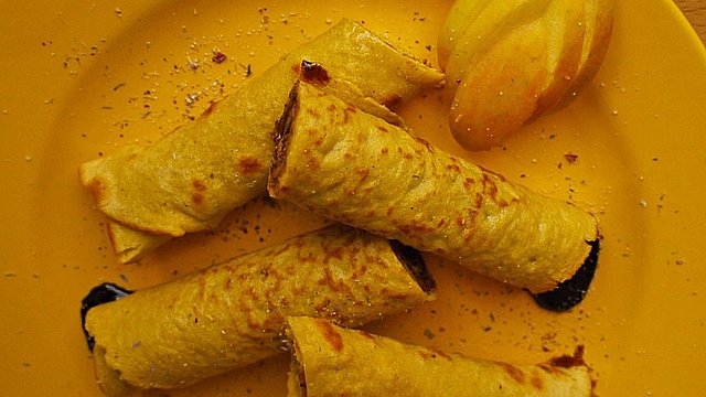 Pfannkuchen mit Hirse von Vollwert-Drauf