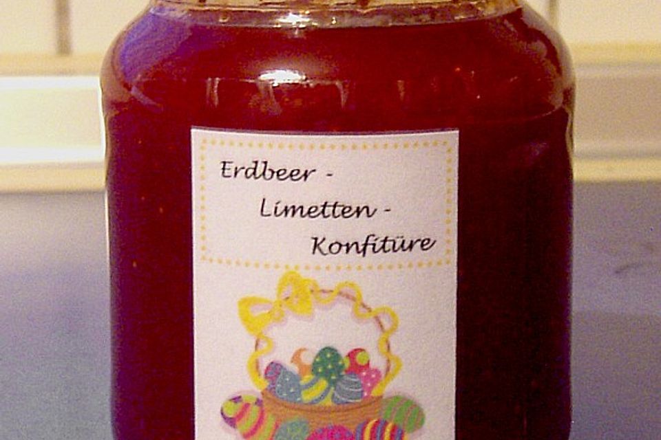 Erdbeer - Limetten - Konfitüre