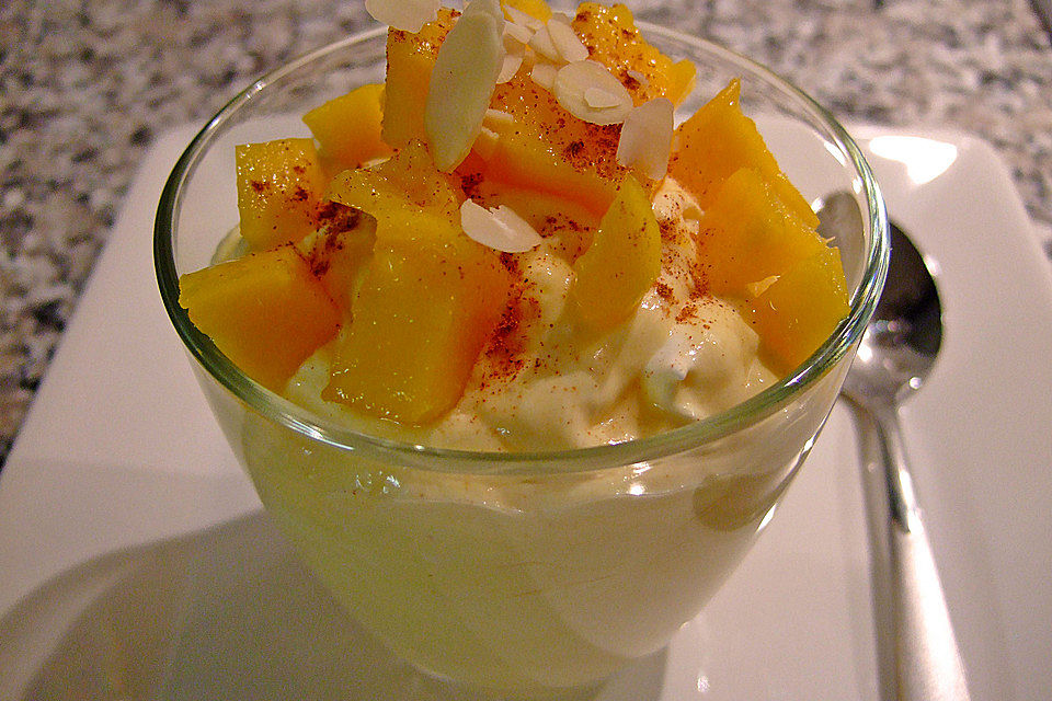 Mango - Quark - Dessert