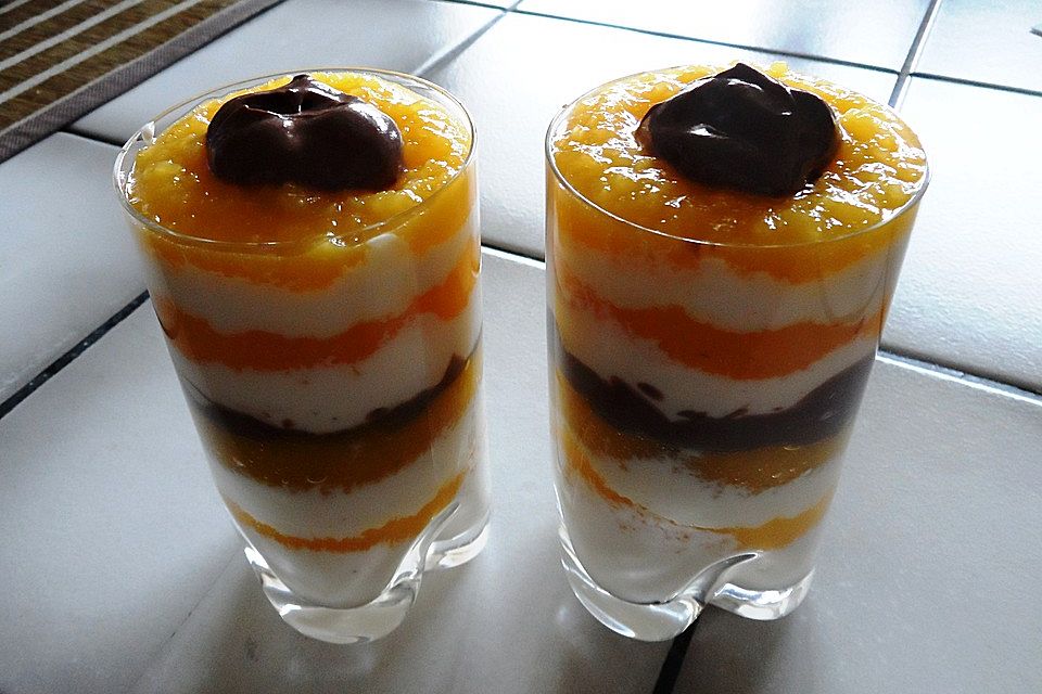 Mango - Quark - Dessert