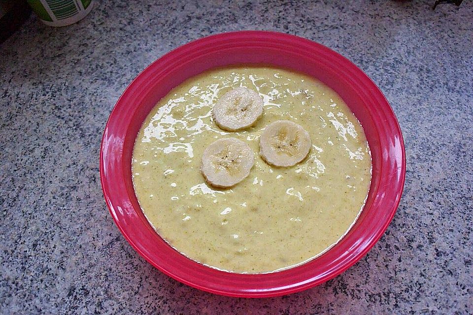 Fonduesoße mit Banane und Curry