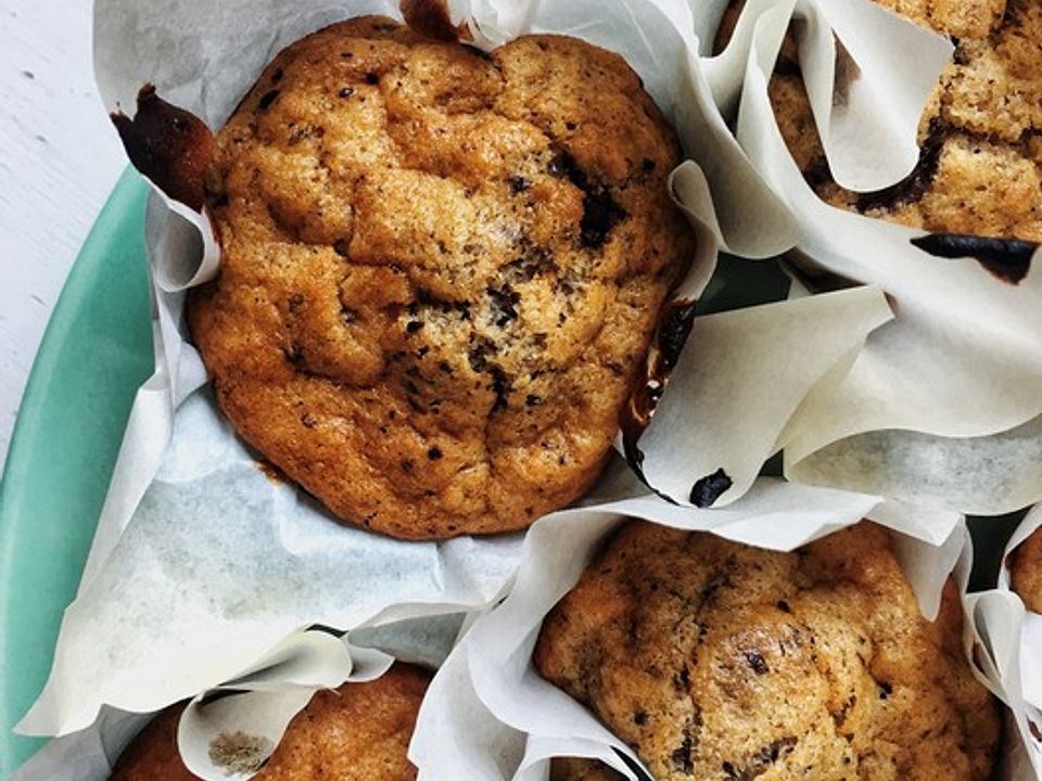 Schnelle Schoko - Bananen - Muffins von evelinesarah | Chefkoch