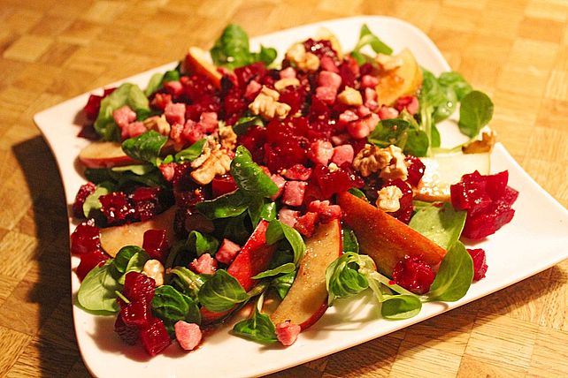 Feldsalat mit Rote Bete von ulkig| Chefkoch