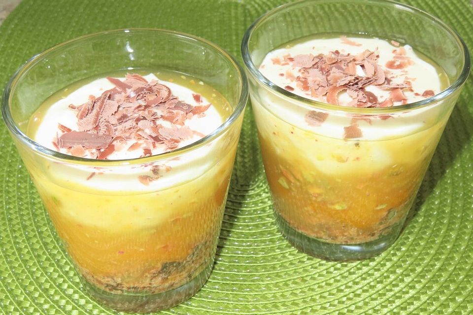 Schoko - Aprikosen - Dessert