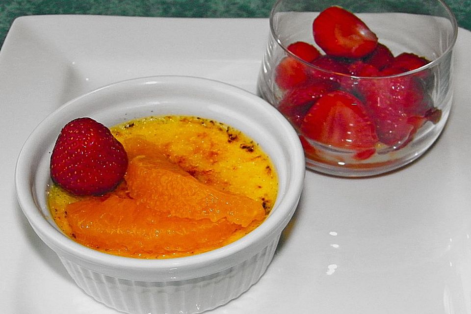 Orangen - Crème brûlée