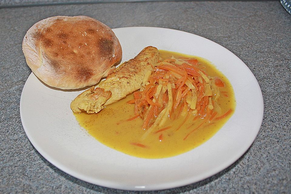 Curry - Hähnchen mit Kokosmilch