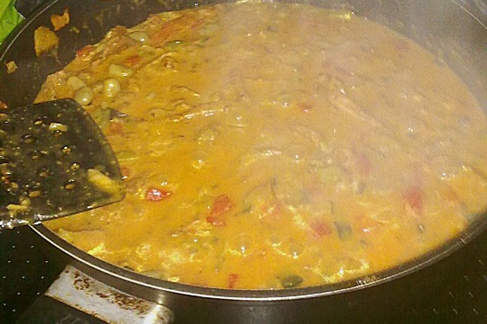 Italienisches Geschnetzeltes an Pasta