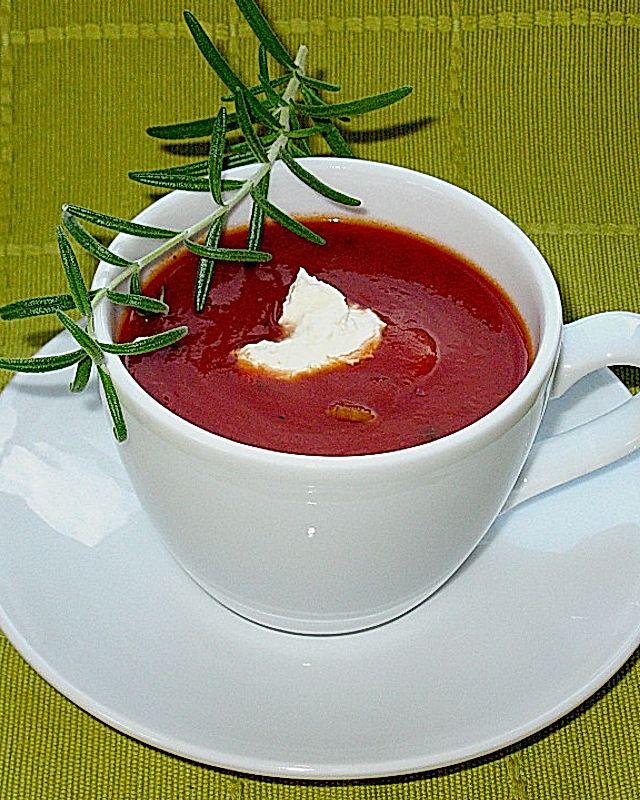 Lauch - Tomaten - Cremesuppe