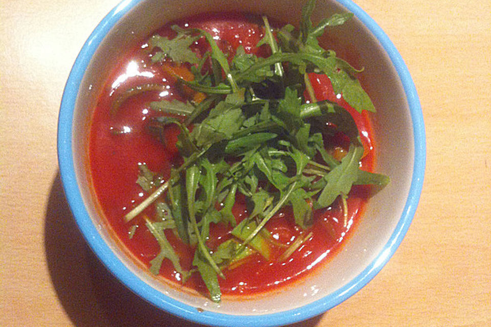 Lauch - Tomaten - Cremesuppe