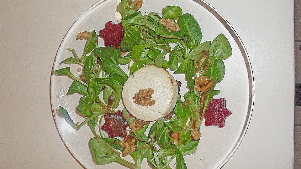 Gebackener Ziegenkase Auf Feldsalat Von Tatta Chefkoch